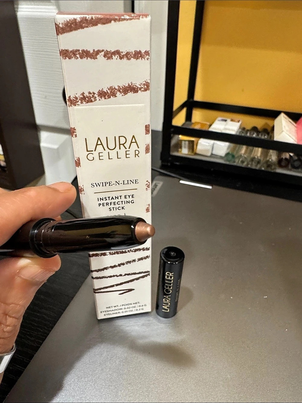 Laura Geller Swipe-N-Line Instant Eye Perfecting Stick shade Natural NIB